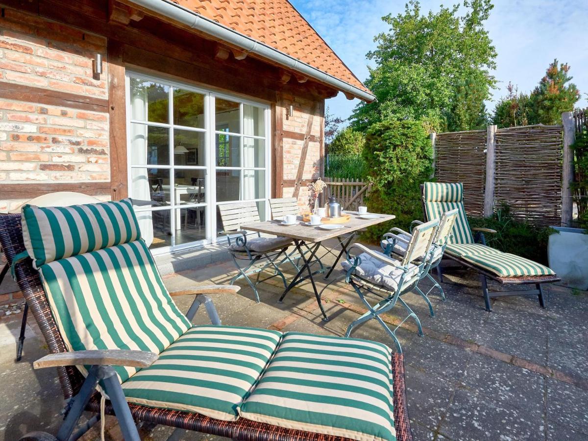 Fachwerkhaeuser Seedorf - Haushaelfte "Sophie Charlott" Mit Kamin Und Terrasse Esterno foto