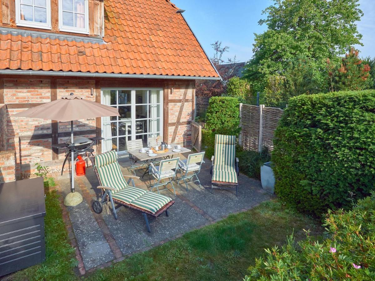 Fachwerkhaeuser Seedorf - Haushaelfte "Sophie Charlott" Mit Kamin Und Terrasse Esterno foto