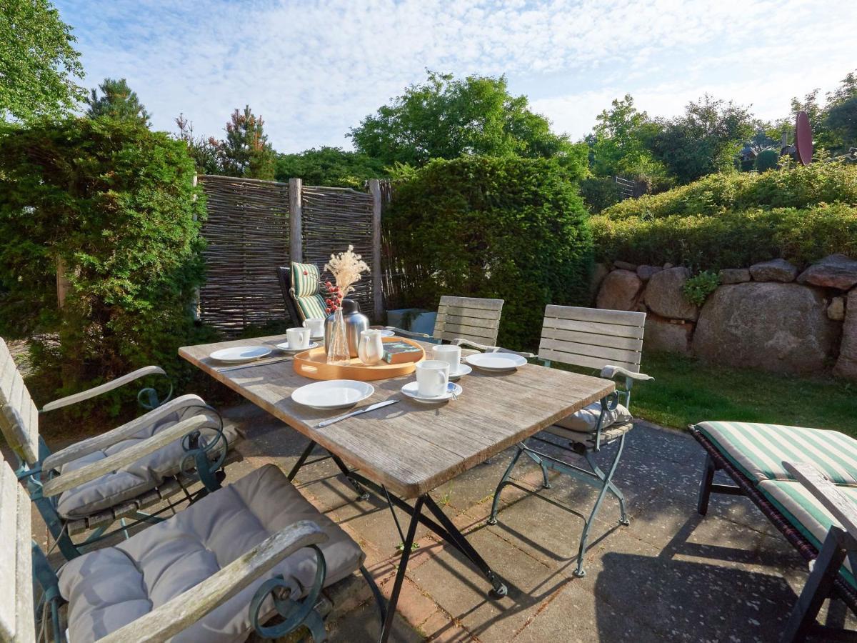 Fachwerkhaeuser Seedorf - Haushaelfte "Sophie Charlott" Mit Kamin Und Terrasse Esterno foto