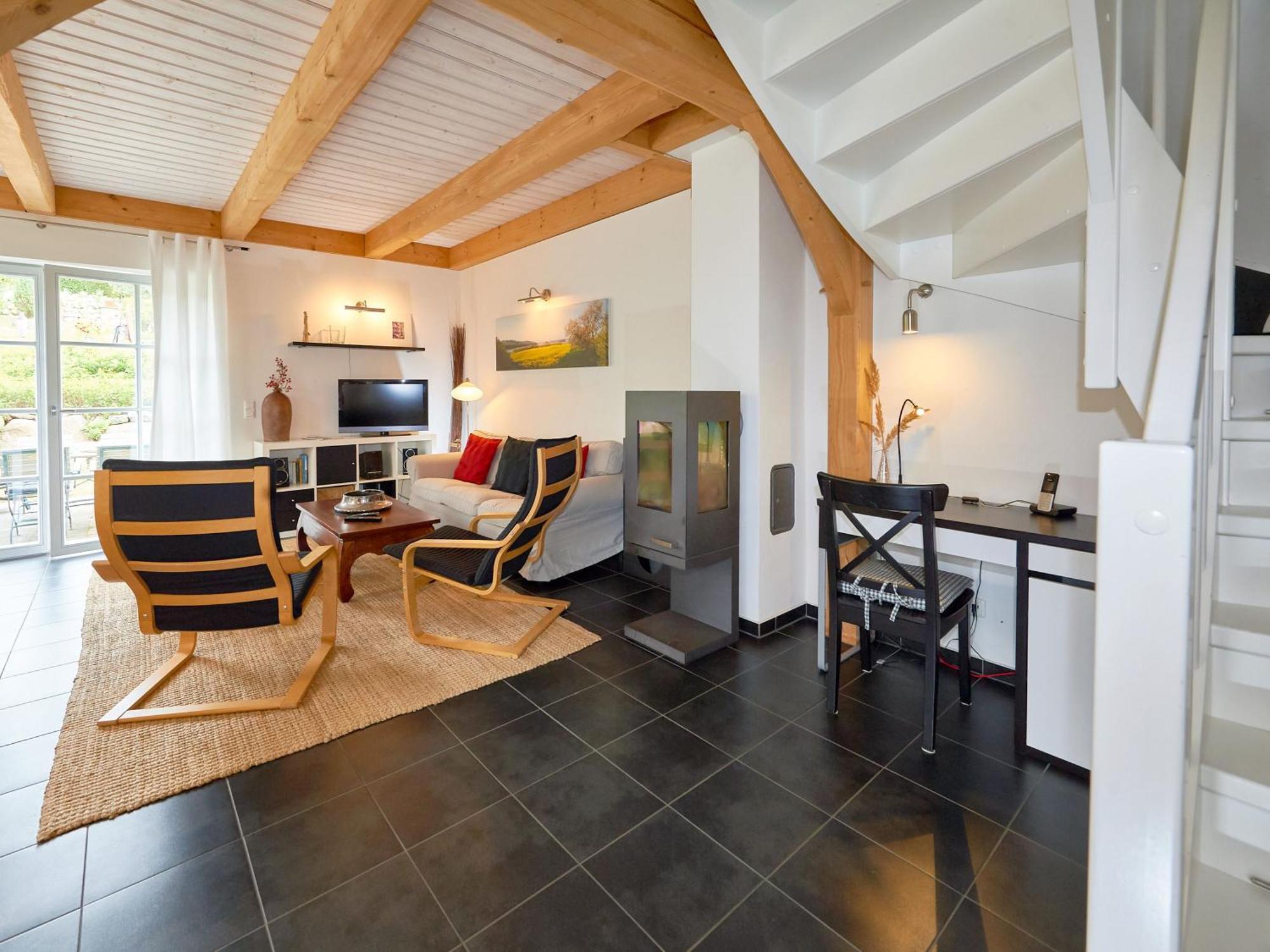 Fachwerkhaeuser Seedorf - Haushaelfte "Sophie Charlott" Mit Kamin Und Terrasse Esterno foto