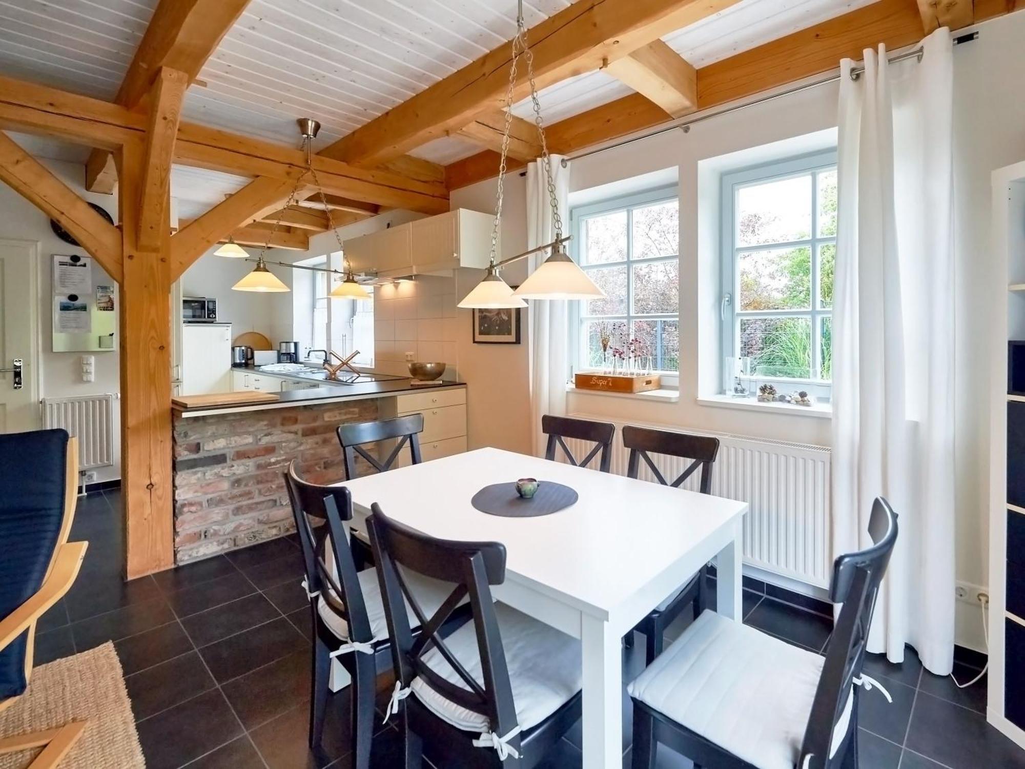 Fachwerkhaeuser Seedorf - Haushaelfte "Sophie Charlott" Mit Kamin Und Terrasse Esterno foto